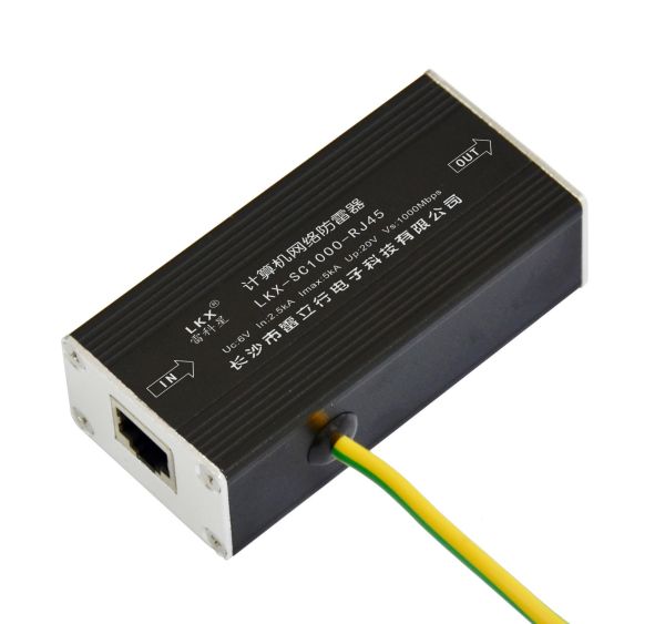 计算机网络防雷器(LKX-SC) 100Mbps 1000Mbps 单口 4口 8口